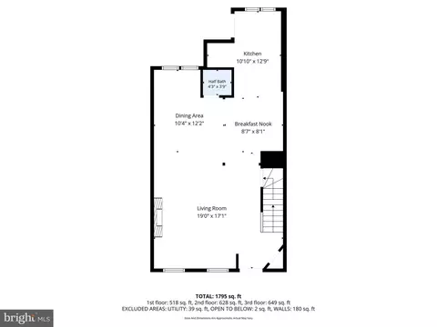 Floorplan - 3015 Spaulding Ave, Baltimore, MD 21215 photo 3 of 4
