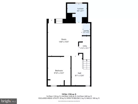 Floorplan - 3015 Spaulding Ave, Baltimore, MD 21215 photo 2 of 4