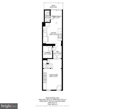 Floorplan - 109 E Gittings St, Baltimore, MD 21230 photo 1 of 4