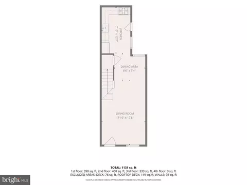 Floorplan - 325 S Regester St, Baltimore, MD 21231 photo 1 of 5
