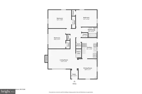 Floorplan - 4003 Ridgecroft Rd, Baltimore, MD 21206 photo 2 of 4