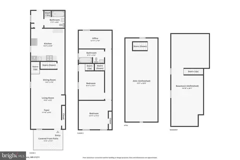 Floorplan - 1024 Union Ave, Baltimore, MD 21211 photo 2 of 2