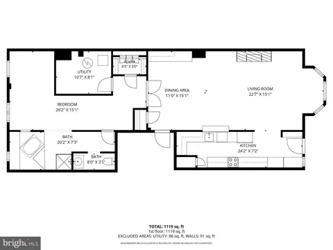 Floorplan - 1210 Eutaw Pl, Baltimore, MD 21217 photo 6 of 7