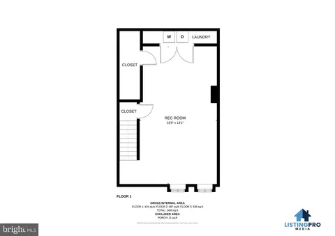 Floorplan - 1118 N Central Ave, Baltimore, MD 21202 photo 2 of 4