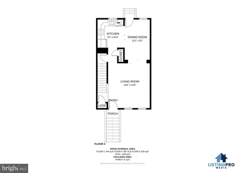 Floorplan - 1118 N Central Ave, Baltimore, MD 21202 photo 3 of 4