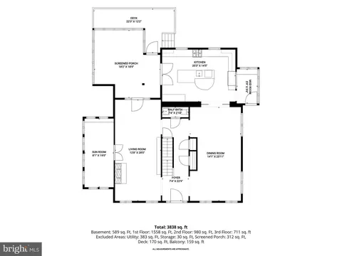 Floorplan - 210 Northfield Pl, Baltimore, MD 21210 photo 4 of 5