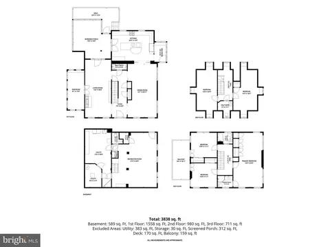 Floorplan - 210 Northfield Pl, Baltimore, MD 21210 photo 1 of 5