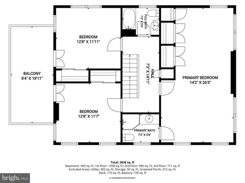 Floorplan - 210 Northfield Pl, Baltimore, MD 21210 photo 3 of 5