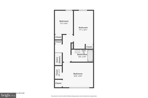 Floorplan - 3023 Janice Ave, Baltimore, MD 21230 photo 1 of 2