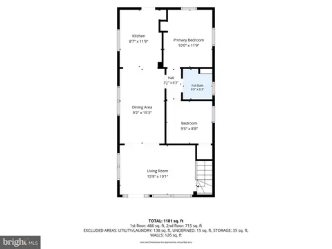 Floorplan - 4110 5th St, Baltimore, MD 21225 photo 2 of 3