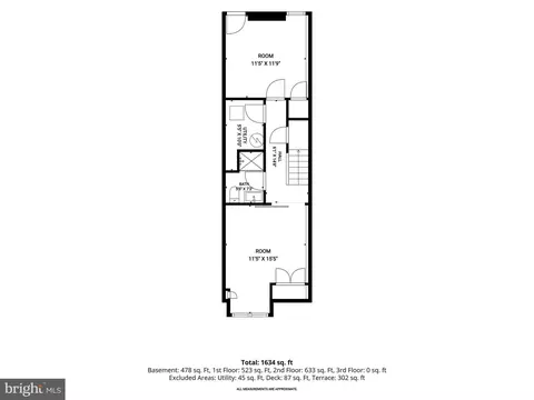 Floorplan - 1707 Jackson St, Baltimore, MD 21230 photo 3 of 5