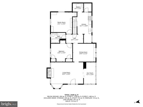 Floorplan - 5721 Ridgedale Rd, Baltimore, MD 21209 photo 2 of 4