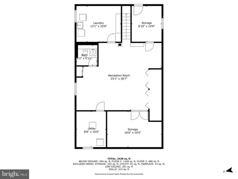Floorplan - 5721 Ridgedale Rd, Baltimore, MD 21209 photo 1 of 4