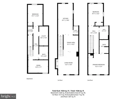 Floorplan - 1640 N Wolfe St, Baltimore, MD 21213 photo 4 of 4