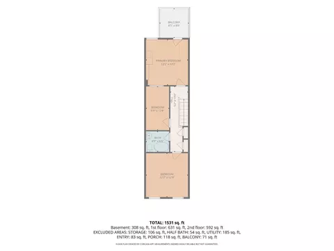 Floorplan - 611 E 36th St, Baltimore, MD 21218 photo 2 of 4