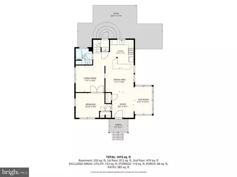 Floorplan - 826 Cedarcroft Rd, Baltimore, MD 21212 photo 3 of 4