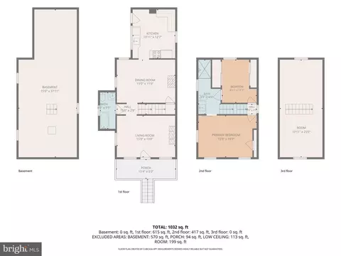 Floorplan - 603 Cedarcroft Rd, Baltimore, MD 21212 photo 1 of 5