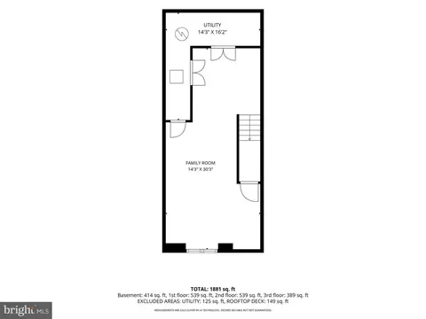 Floorplan - 432 E Oliver St, Baltimore, MD 21202 photo 2 of 5