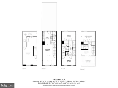 Floorplan - 432 E Oliver St, Baltimore, MD 21202 photo 1 of 5