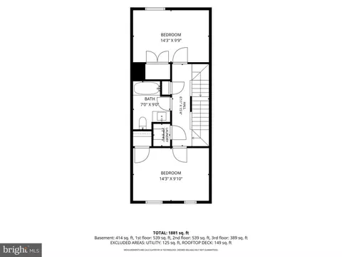 Floorplan - 432 E Oliver St, Baltimore, MD 21202 photo 4 of 5