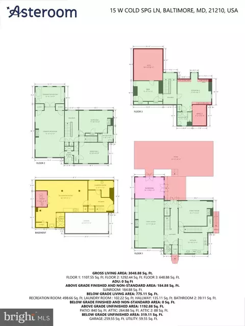 Floorplan - 15 W Cold Spring Ln, Baltimore, MD 21210 photo 1 of 5