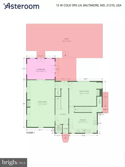 Floorplan - 15 W Cold Spring Ln, Baltimore, MD 21210 photo 3 of 5