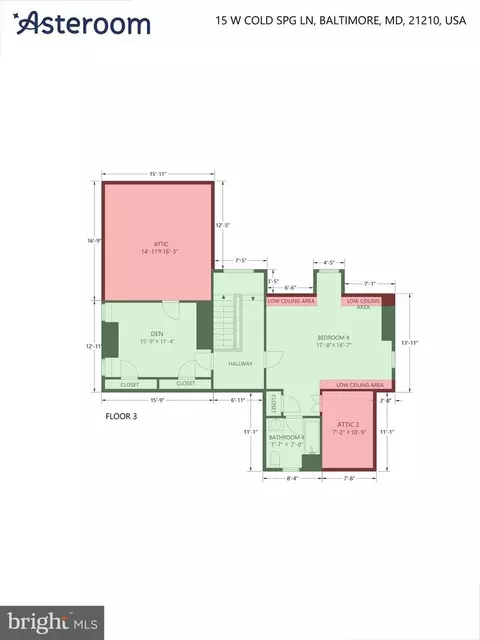 Floorplan - 15 W Cold Spring Ln, Baltimore, MD 21210 photo 5 of 5