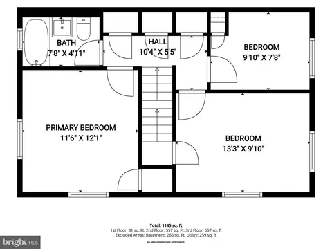 Floorplan - 5104 Sunset Rd, Baltimore, MD 21215 photo 2 of 4