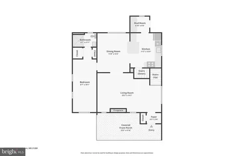 Floorplan - 2217 Arden Rd, Baltimore, MD 21209 photo 1 of 3