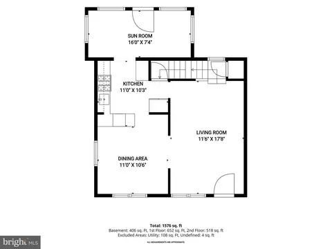Floorplan - 800 Radnor Ave, Baltimore, MD 21212 photo 1 of 4