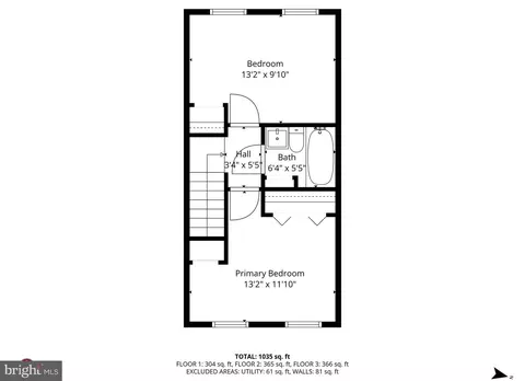 Floorplan - 3693 Kenyon Ave, Baltimore, MD 21213 photo 2 of 4