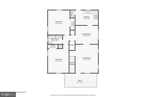 Floorplan - 4504 Garrison Blvd, Baltimore, MD 21215 photo 1 of 2