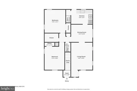 Floorplan - 4504 Garrison Blvd, Baltimore, MD 21215 photo 2 of 2
