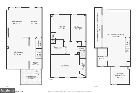 Floorplan - 4032 Fairfax Rd, Baltimore, MD 21216 photo 4 of 4