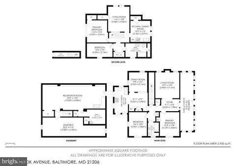 Floorplan - 6804 Brook Ave, Baltimore, MD 21206 photo 1 of 4