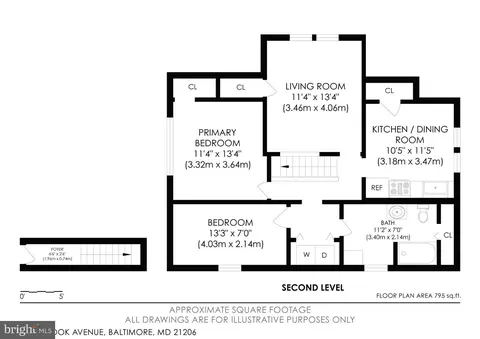 Floorplan - 6804 Brook Ave, Baltimore, MD 21206 photo 2 of 4
