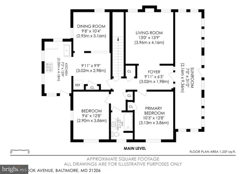 Floorplan - 6804 Brook Ave, Baltimore, MD 21206 photo 3 of 4