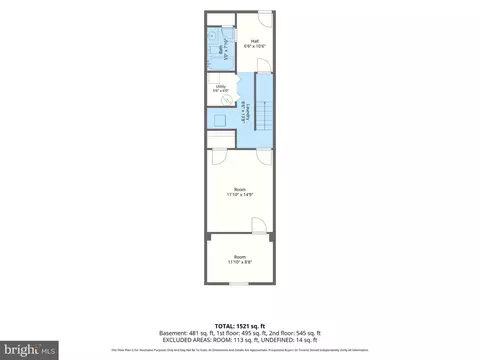 Floorplan - 627 Bartlett Ave, Baltimore, MD 21218 photo 1 of 4