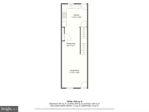 Floorplan - 627 Bartlett Ave, Baltimore, MD 21218 photo 3 of 4