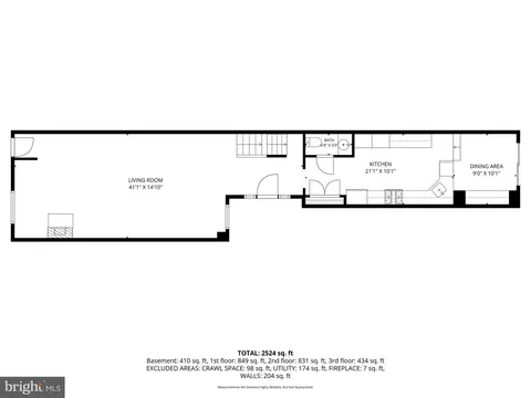 Floorplan - 832 William St, Baltimore, MD 21230 photo 2 of 5