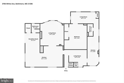 Floorplan - 3706 White Ave, Baltimore, MD 21206 photo 2 of 4