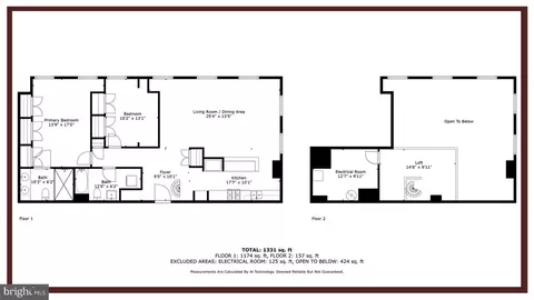 Floorplan - 112 E West St #202, Baltimore, MD 21230 photo 1 of 1