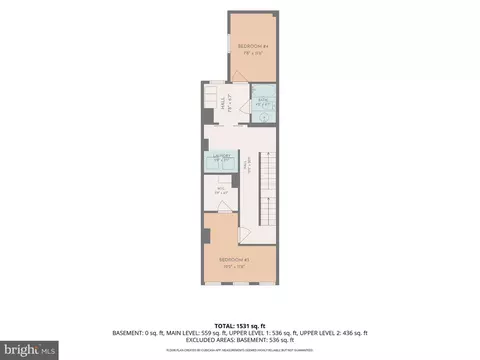 Floorplan - 1007 Bennett Pl, Baltimore, MD 21223 photo 2 of 5