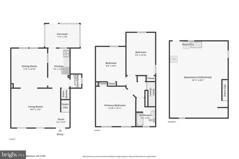 Floorplan - 4107 Old Frederick Rd, Baltimore, MD 21229 photo 1 of 3