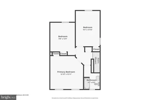Floorplan - 4107 Old Frederick Rd, Baltimore, MD 21229 photo 3 of 3
