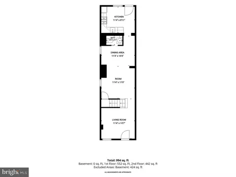 Floorplan - 1620 Marshall St, Baltimore, MD 21230 photo 1 of 3