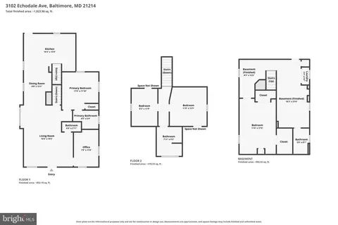 Floorplan - 3102 Echodale Ave, Baltimore, MD 21214 photo 1 of 4