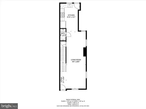 Floorplan - 2800 Violet Ave, Baltimore, MD 21215 photo 1 of 2