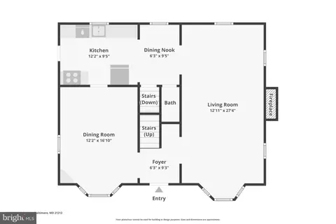 Floorplan - 5415 Springlake Way, Baltimore, MD 21212 photo 1 of 5