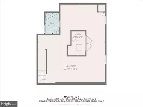 Floorplan - 609 Hollen Rd, Baltimore, MD 21212 photo 3 of 4
